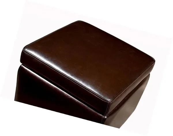 Baxton Studio Storage Cube Ottoman in Black