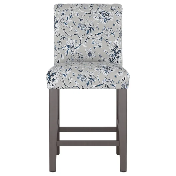 Counter Height Barstool Indian Blockprint Gray - Threshold
