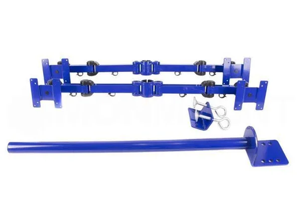 MonMount Quad LCD Stand Desk Clamp Holds Upto 4 27x22 LCD Monitors, Blue (LCD-2020BL)
