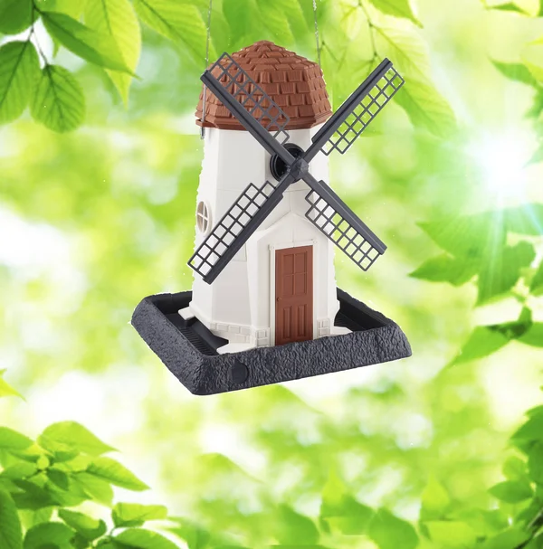 North States Bird 9072 White Windmill Birdfeeder - 11 x 10 x 14 inches