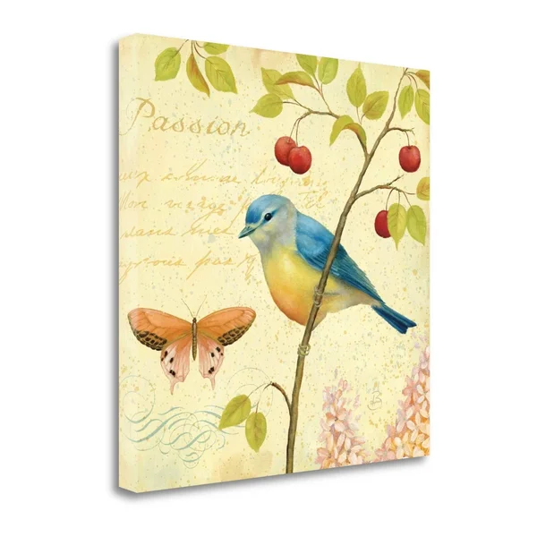 Tangletown Fine Art 35x22 x 35x22 Garden Passion IV Giclee Print on Gallery Wrap Canvas