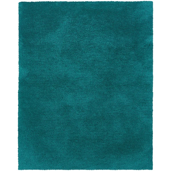 Style Haven Indoor Teal Shag Area Rug, Size: 5& x 7&, Blue