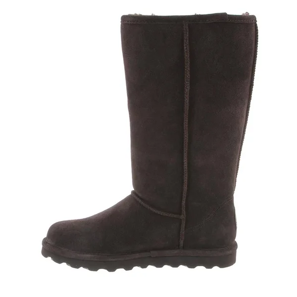 Bearpaw Women's Chocolate Elle Tall Wide Boots, Size 6, Brown