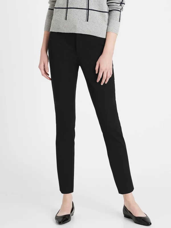 Banana Republic Women's Mid-Rise Skinny Sloan Pant Black Size 0 Regular