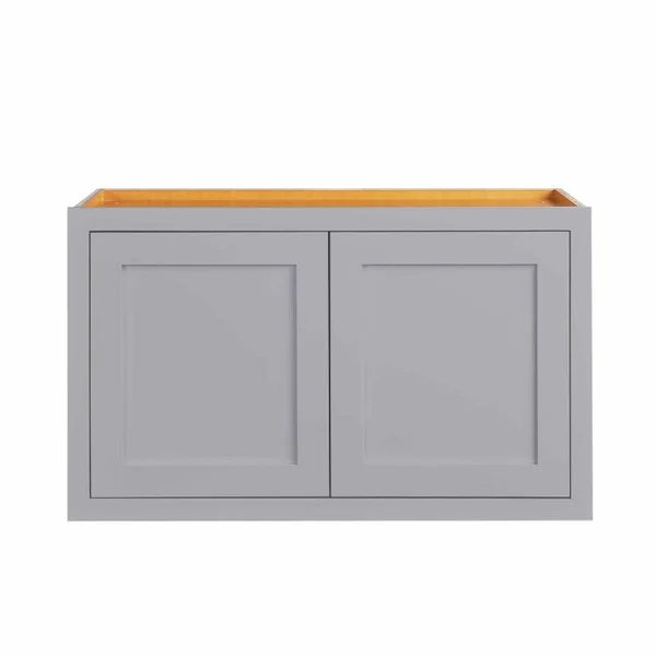 Maplevilles Cabinetry W301814 Inset 30 inch Wide x 18 inch Tall 2 Door Wall Cabinet - Gray