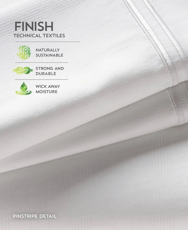 PureCare Premium Bamboo Pillowcase Set King, White