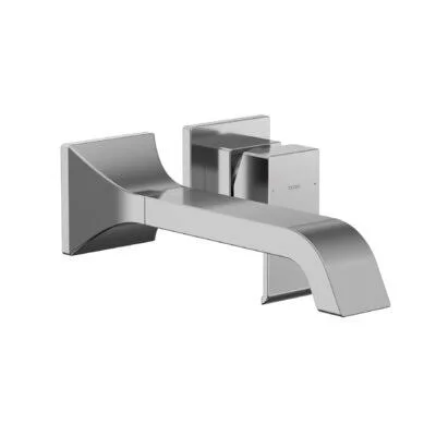 Toto GC 1.2 GPM Wall-Mount Single-Handle Long Bathroom Faucet with Comfort Glide Technology, Polished Chrome - TLG08308U#CP