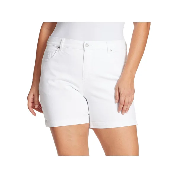 Women's Gloria Vanderbilt Amanda Shorts, Size: 22 W, Natural