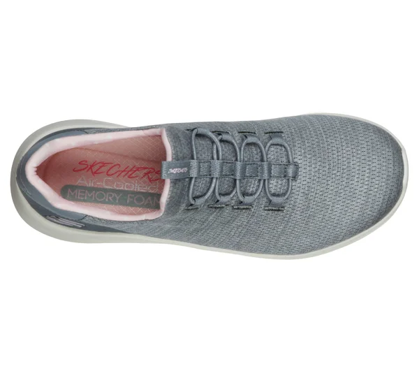 Skechers Women's Ultra Flex 2.0 Delightful Spot Sneaker - Gray/Pink