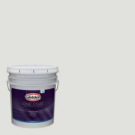 Glidden One Coat Interior Paint + Primer, Tundra Frost, White, 5 Gallons, Semi-Gloss