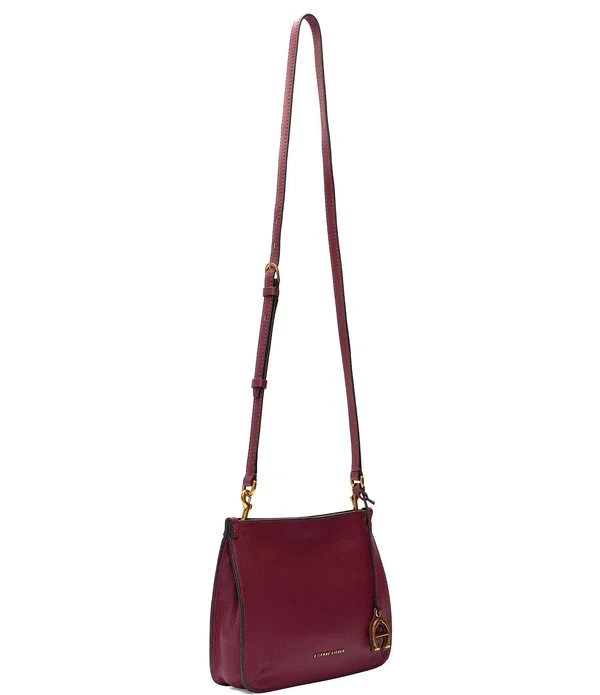Etienne Aigner Alexandra Pebble Nappa Leather Crossbody Bag - Black