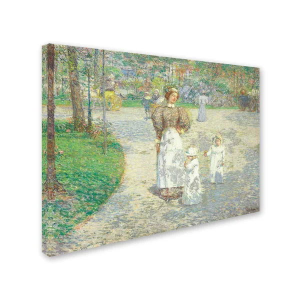 Trademark Global Childe Hassam 'Spring in Central Park 1908' Canvas Art