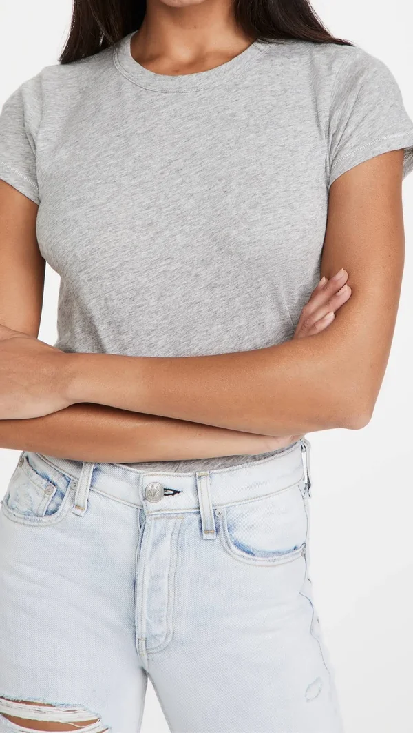 Rag & Bone/JEAN The Tee Heather Grey XXS