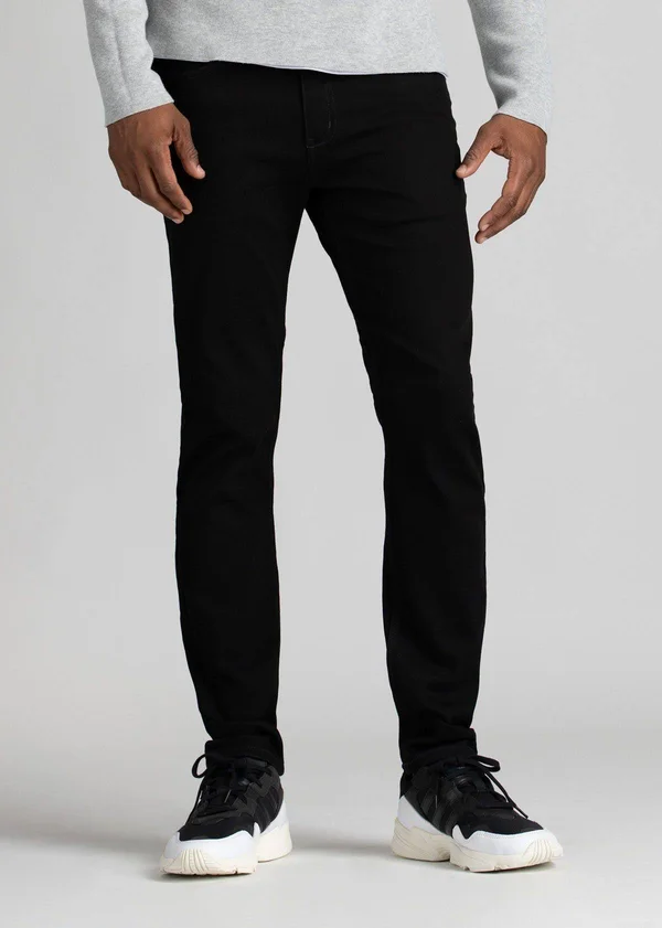 DUER Men's Stay Dry Denim Slim Black - Size 33, 34, Jet Black
