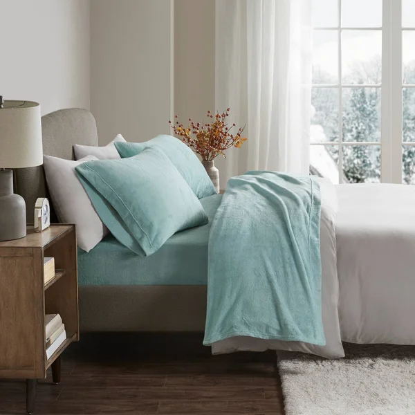 True North Soft Plush Sheet Set Blue King