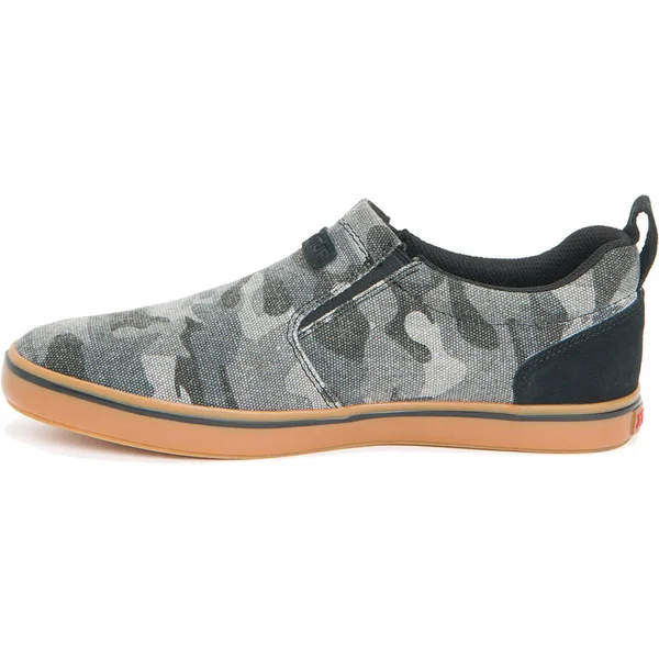 Xtratuf Men's Canvas Sharkbyte Deck Shoe - Black Camo, 7