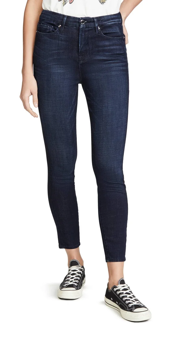 Good American Good Waist Crop Skinny Jeans Blue025 22