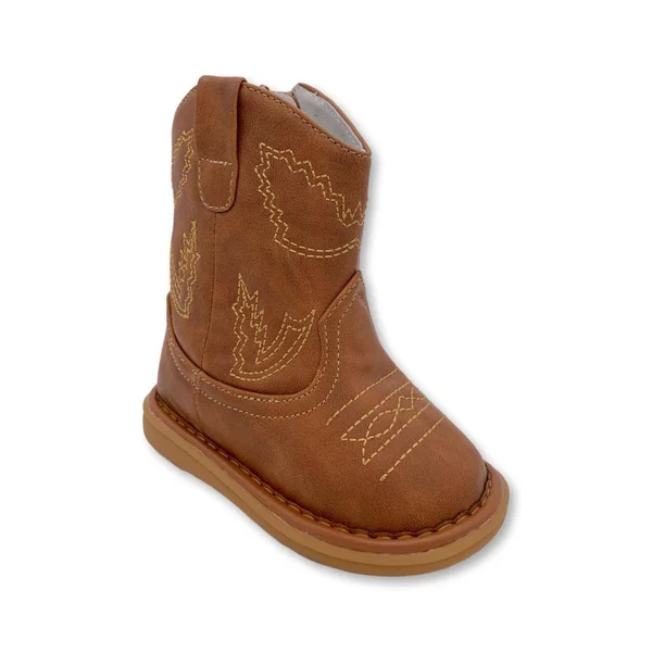 Wee Squeak Boys Western Squeaky Boot - 8, Brown