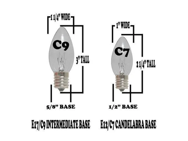 C9 Christmas String Light Set - Outdoor Christmas Light String - Christmas Tree Lights - Hanging Christmas Lights - Roofline Lig
