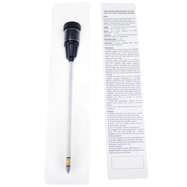 Tekcoplus Durable Soil Ph & Moisture Meter with Long Probe 11.6 Inches 295mm Gardening for