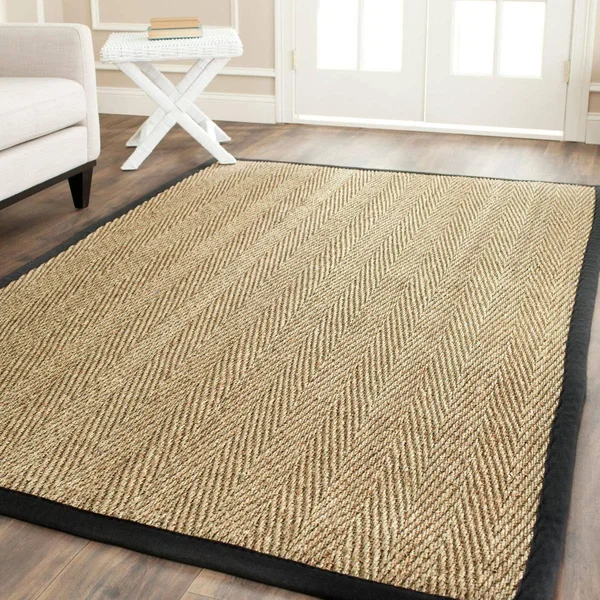 Safavieh Fiber Maisy Border Area Rug - Natural/Black