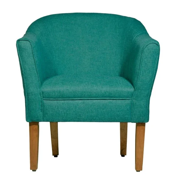 Porch & den Kingswell Teal Chunky Textured Accent Chair