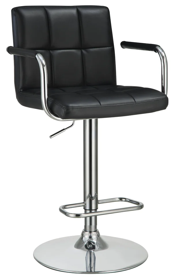 Coaster Adjustable Height Bar Stool - Black