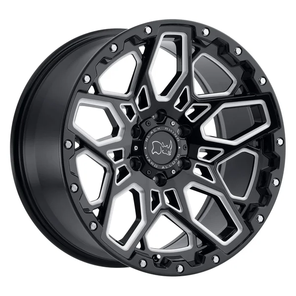Black Rhino Shrapnel - 17x9.5 Wheel with 5x5 Bolt Pattern - Gloss Black