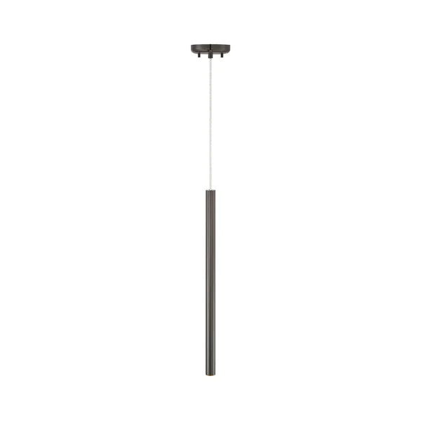 Z-Lite 917MP24-PBL-LED Forest 1 Light Mini Pendant in Pearl Black