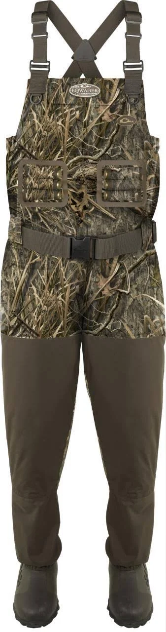 Drake Waterfowl Eqwader 1600 Breathable Wader with Tear-Away Liner, Men's, Size: 9, Realtree Timber