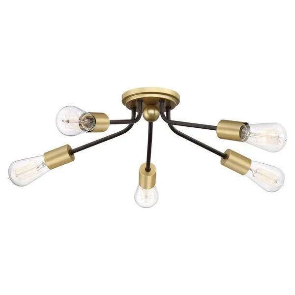 Quoizel LTT1628EK Latitude Flush Mount Light, Earth Black