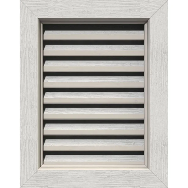 Ekena Millwork GVWVE20X3000RFPWR 20x22W x 30x22H Vertical Gable Vent (25x22W x 35x22H Frame Size): Primed - Functional, Rough Saw
