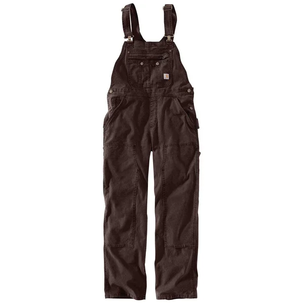 Carhartt Crawford Double Front Bib Overalls, Women's Carhartt Brown