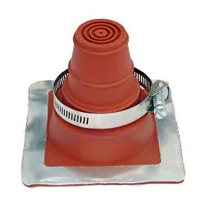 1 Deck-Mate Red Silicone Boot with Stainless CLAMP - from Portals Plus