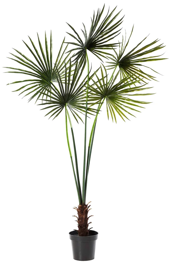 Nearly Natural 7& Fan Palm Tree UV Resistant (Indoor-Outdoor)