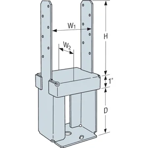 Simpson Strong-Tie PPB66-6Z Porch Post Base