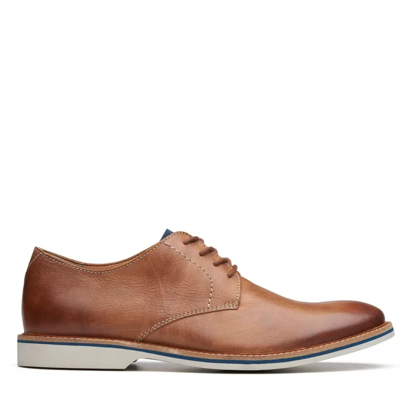 Clarks Men's Atticus Lace Oxford, Tan Leather, 9