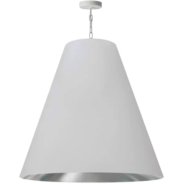 Dainolite ANA-XL-MW-691 Anaya - 1 Light X-Large Pendant White Silver