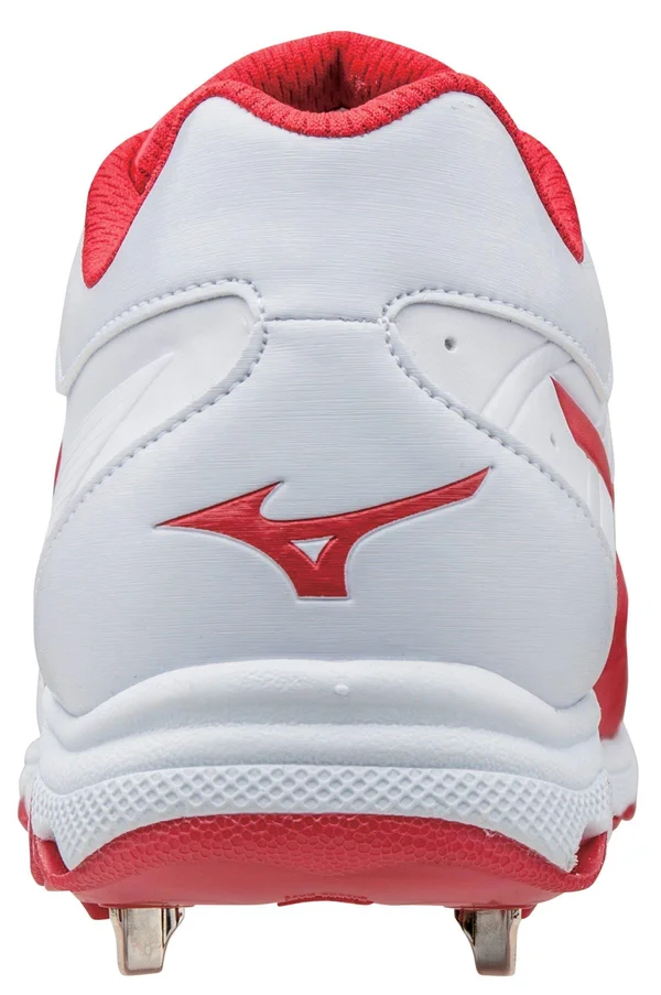 Mizuno Women's 9-Spike Advanced Sweep 3 White/Red - 8.5