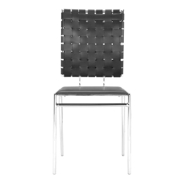 Criss Cross Dining Chair (Set of 4) Black - Short