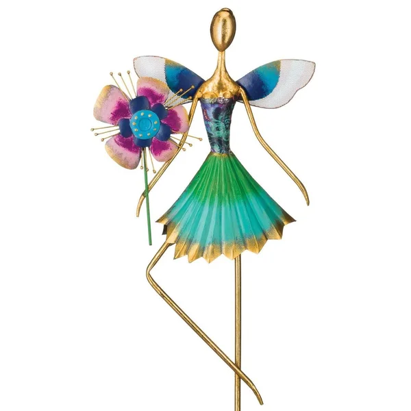 Regal Art & Gift 12226 Fairy Decor-Flower Garden Stake - Orange