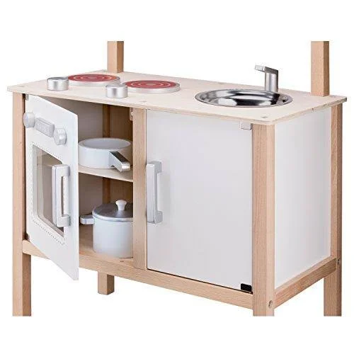 New Classic Toys 11050 Kitchenette Modern Playset, White