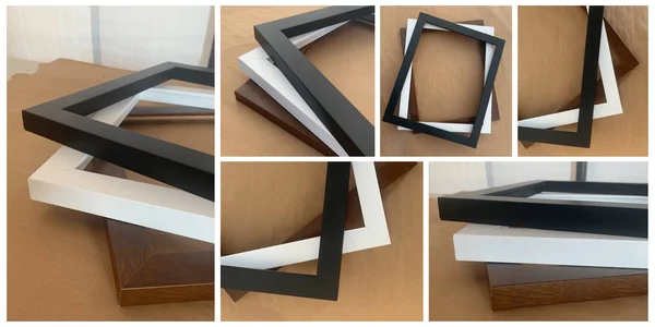 46x13 Picture Frames Brown Wood 46x13 Frame 46 x 13 Wooden Frames Brown