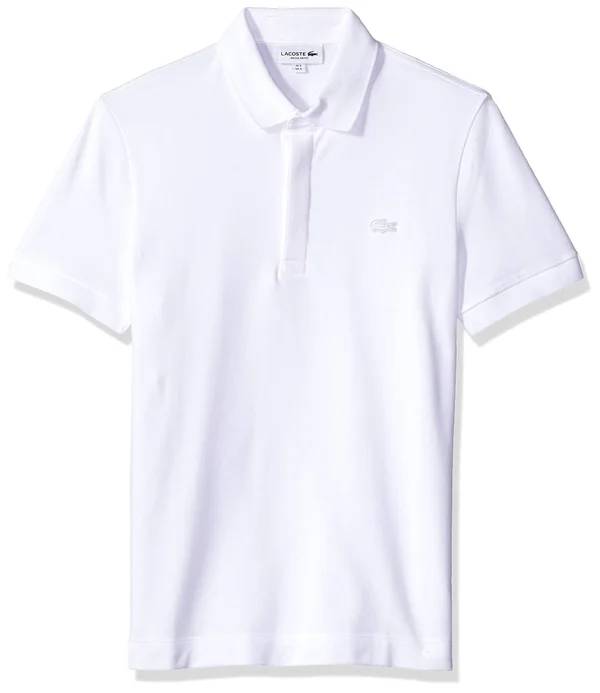 Lacoste Men's Regular Fit Stretch Cotton Paris Polo Shirt - White