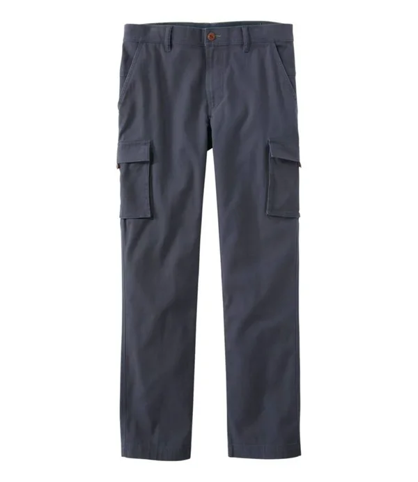 Men's BeanFlex Canvas Cargo Pants, Standard Fit Blue 34x30, L.L.Bean