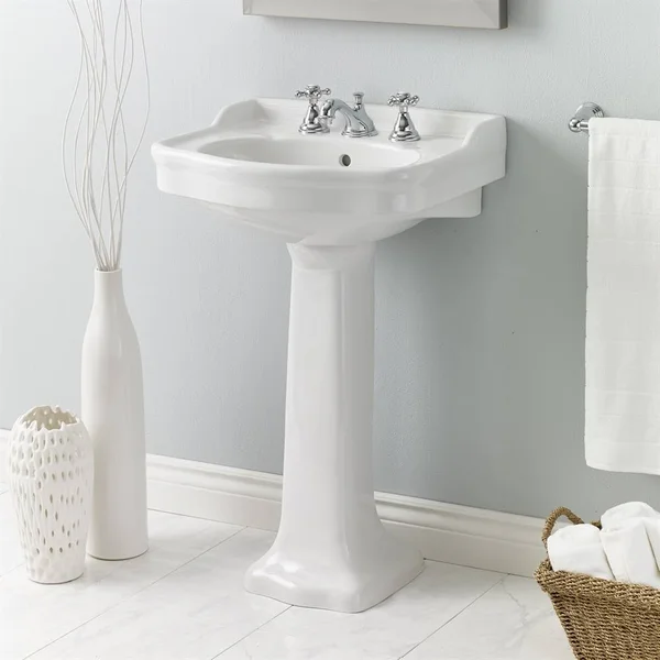 Cheviot 350/22-WH-8 Antique Antique Pedestal Sink