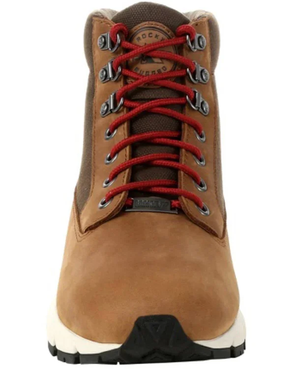 Men's Rocky Rugged at Outdoor Waterproof Boot - Size: 11.5, Brown