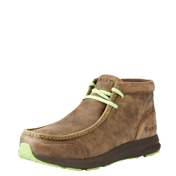 Ariat 10023191 Men's Spitfire Brown Bomber Lime 8, EE