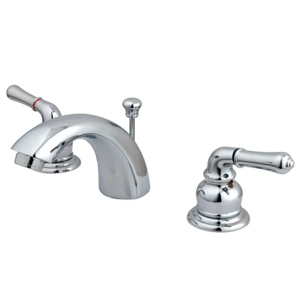Kingston Brass KB952 Magellan 4x22-8x22 Mini Widespread Lavatory Faucet - Polished Brass