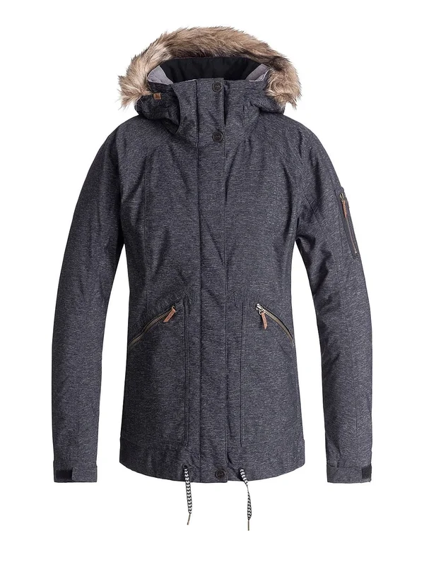 Roxy True Black Meade Womens Snowboarding Jacket, Fall 2018